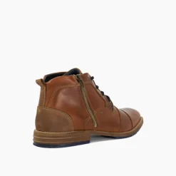 Captains Double Toe-Cap Leather Boots