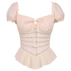 Cara Lace Peplum Top