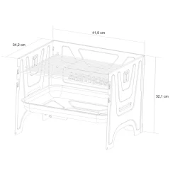 Carbon Steel Flat-Packed Portable BBQ Grill