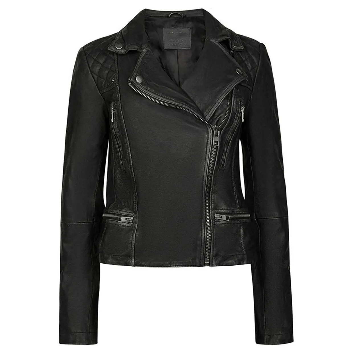 Cargo Leather Biker Jacket