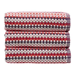 Carnaby Stripe Towel Berry
