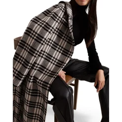 Cassie Check Wrap Coat