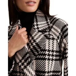 Cassie Check Wrap Coat