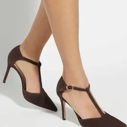 Castered Pointed Toe Stiletto Pumps