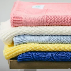 Cellular Cotton Baby Blanket Yellow