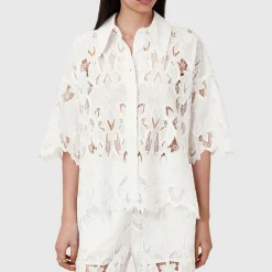 Charli Embroidered Lace Shirt