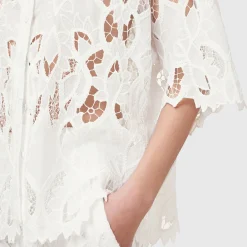 Charli Embroidered Lace Shirt