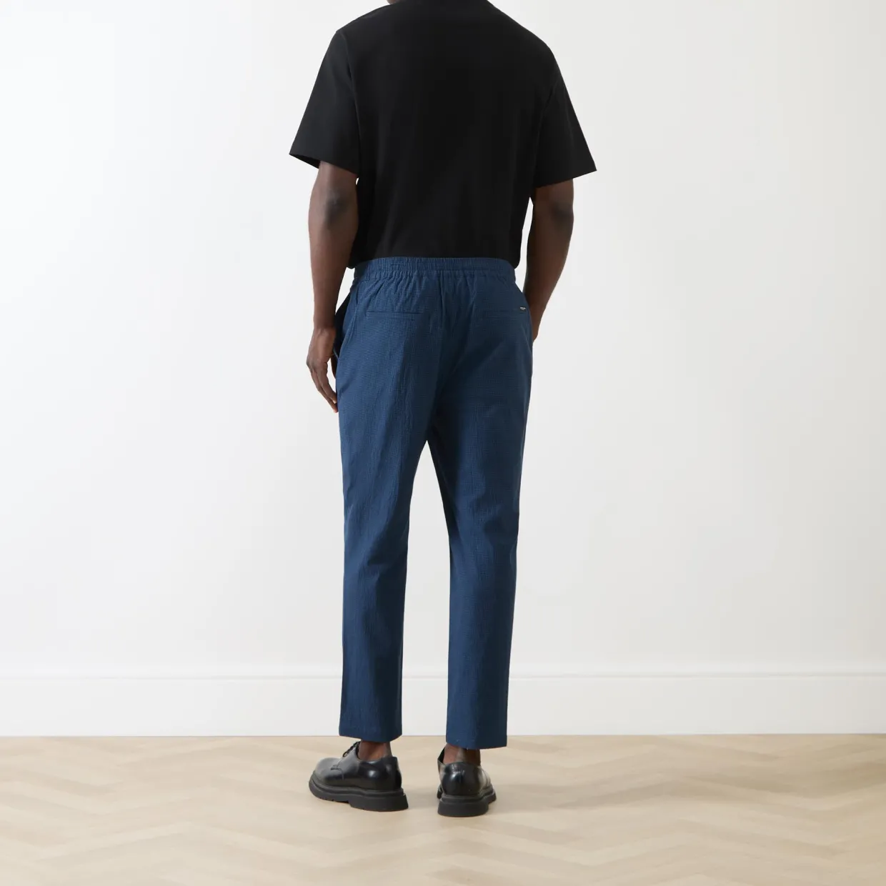 Check Seersucker Trousers