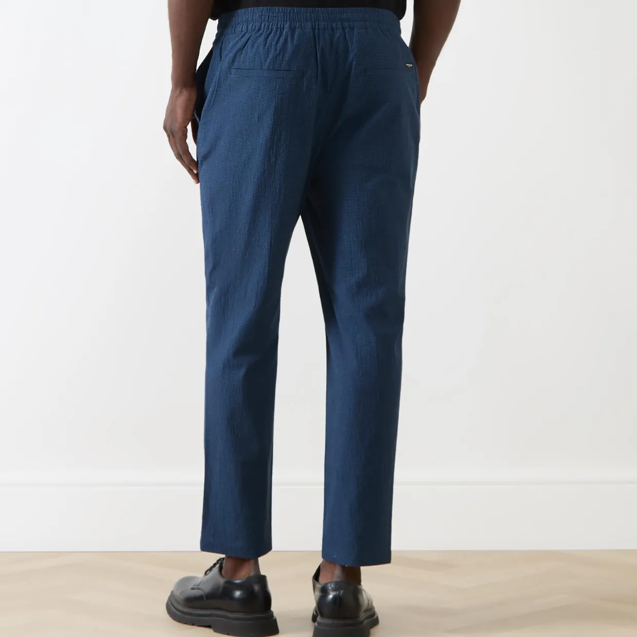 Check Seersucker Trousers