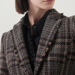 Check Single-Breasted Blazer