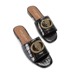 Chelsea Croc-Effect Sandals