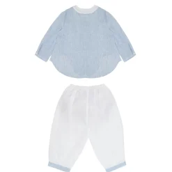 Christening Granddad Collar Shirt And Bottoms Set