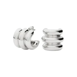 Chubby Triple Small Hoop Earrings