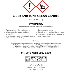 Cider And Tonka Bean Candle
