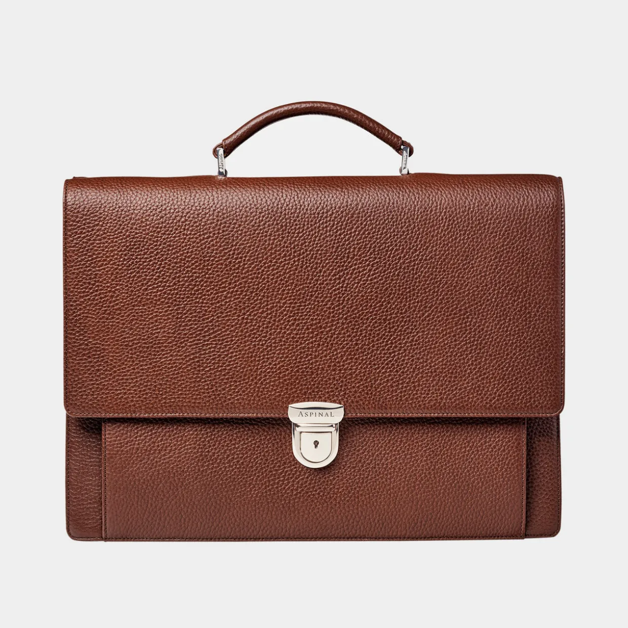 City Grained Leather Briefcase
