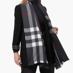 Classic Check Merino Wool Scarf