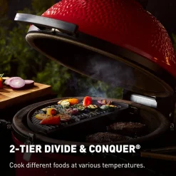 Classic II Red with Cart, Side Shelves, Heat Deflector and Tools