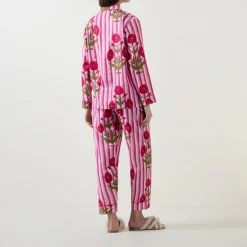 Claudia Floral Stripe Pyjama Set