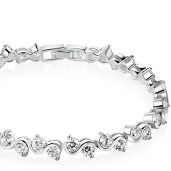 Clear Cubic Zirconia Stone Bracelet