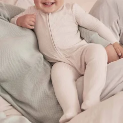 Clever Zip Ribbed Sleepsuit