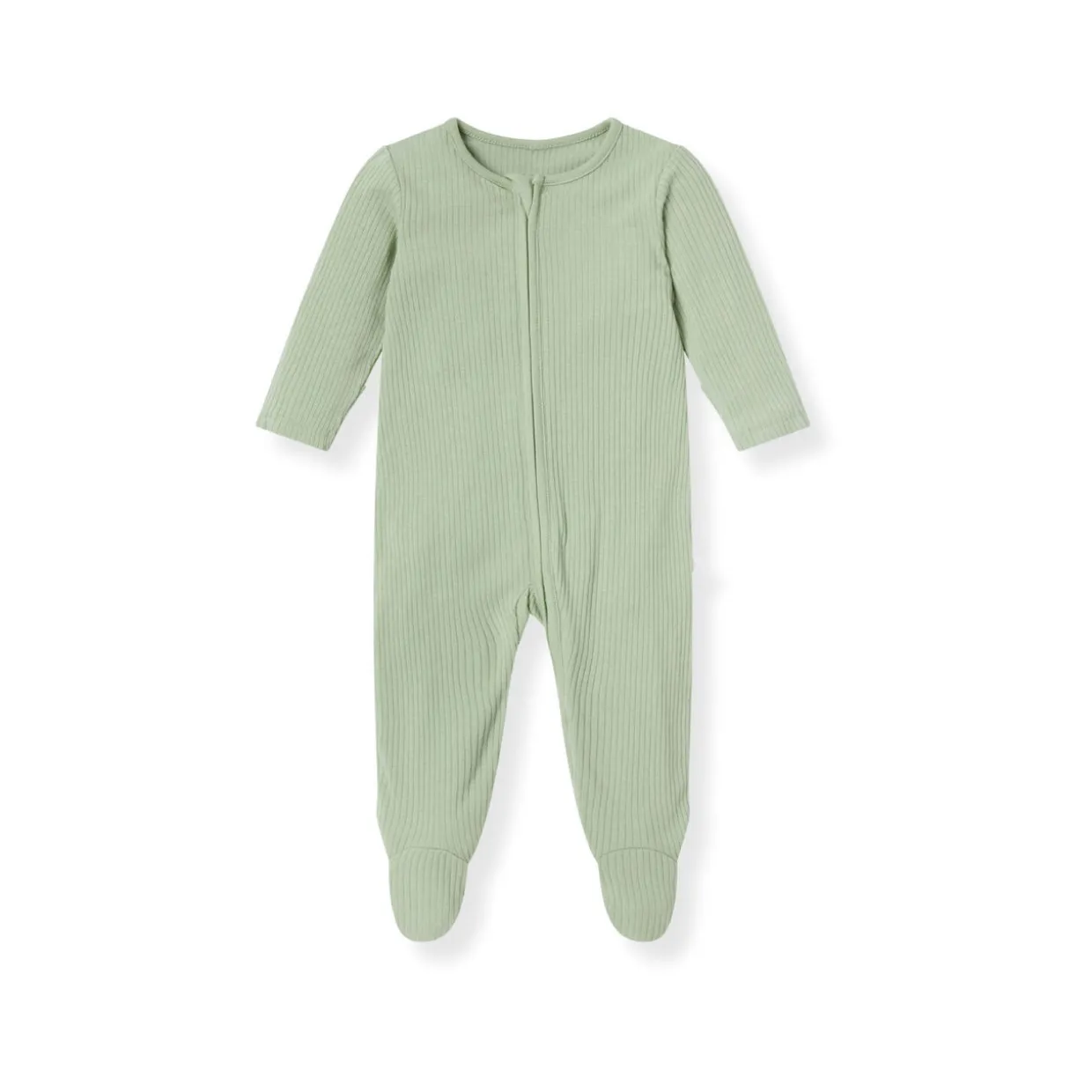 Clever Zip Ribbed Sleepsuit