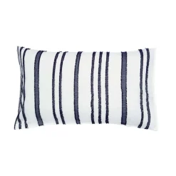 Clipped Duvet Set Navy