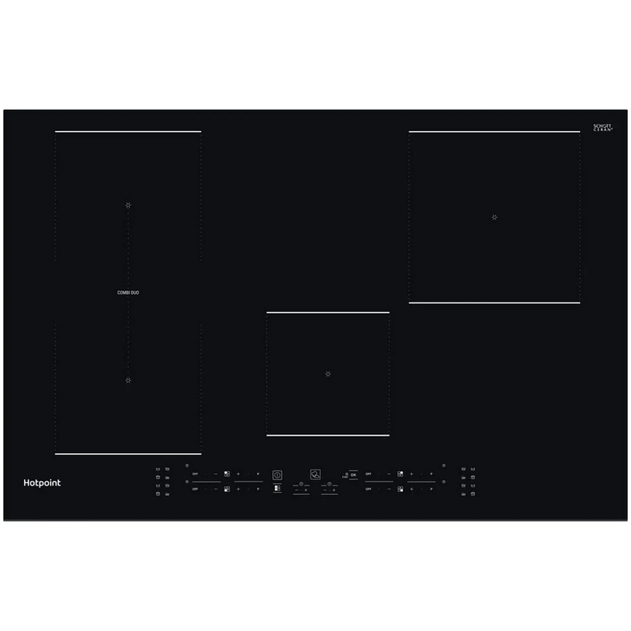 77CM 4 Zone Electric Ceramic Hob