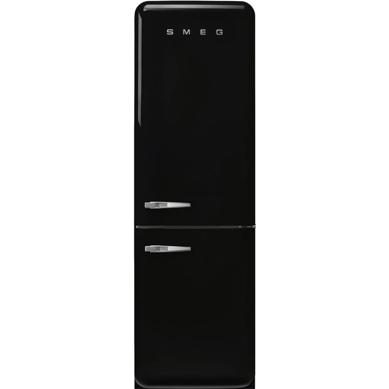 60cm 50s Style Right Hand Hinge Fridge Freezer Black