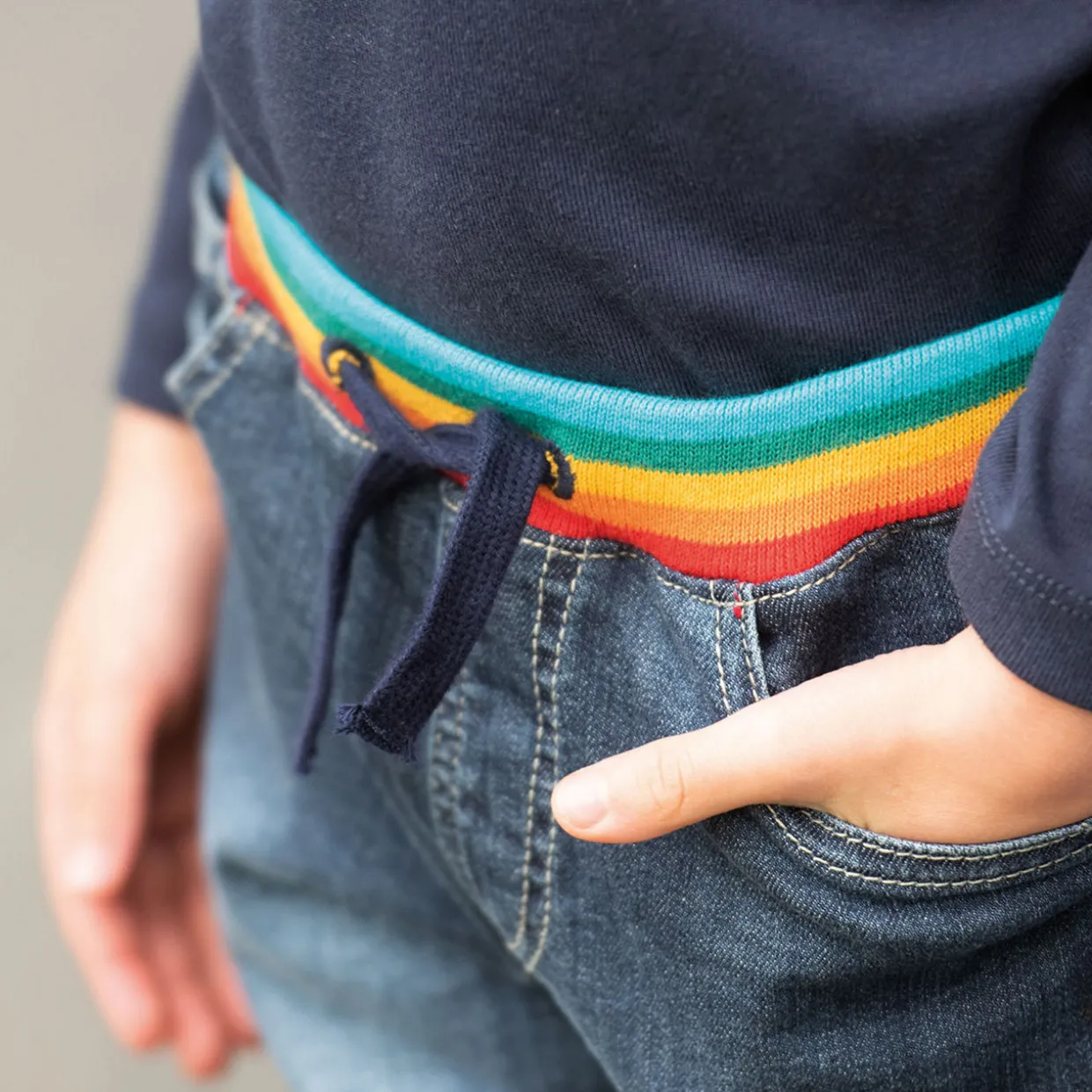 Cody Rainbow Waistband Jeans