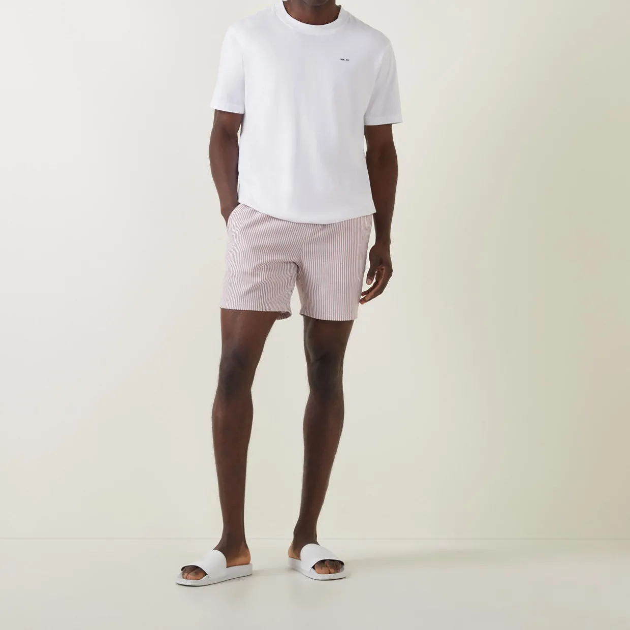 Colbert Striped Seersucker Swim Shorts