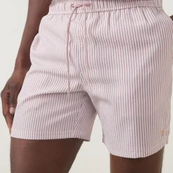 Colbert Striped Seersucker Swim Shorts