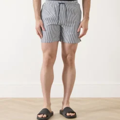Colbert Striped Seersucker Swim Shorts