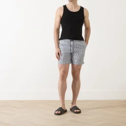 Colbert Striped Seersucker Swim Shorts