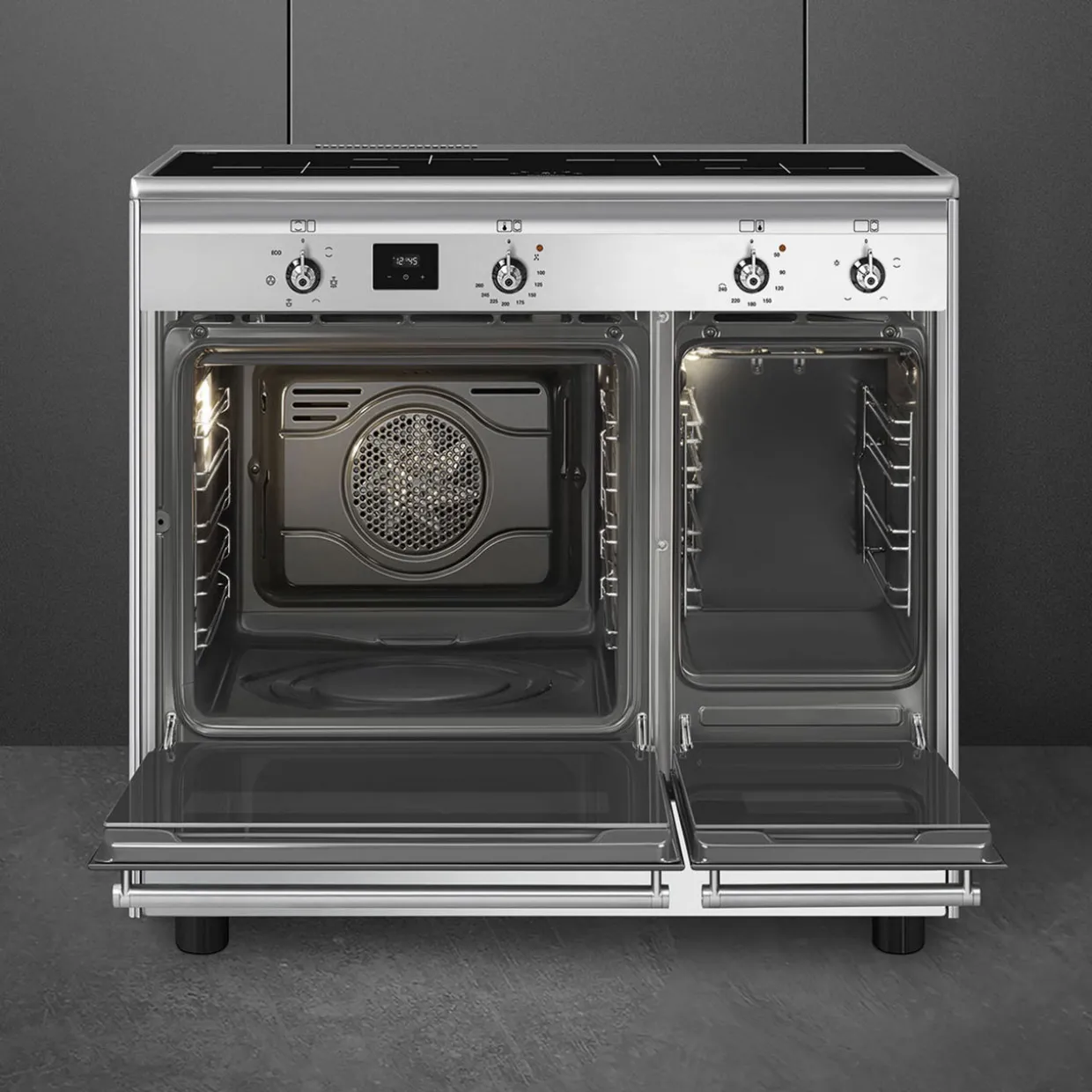 Concert Stainless Steel 90cm Double Cavity Induction Cooker