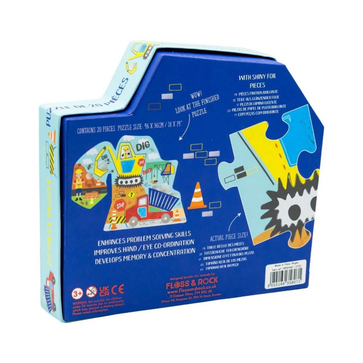 Construction Digger 20 Piece Jigsaw Puzzle