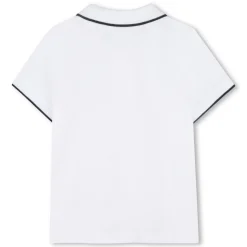 Contrast Trim Logo Polo Shirt