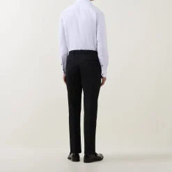 Contrast Trim Single Cuff Shirt