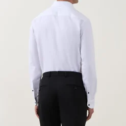 Contrast Trim Single Cuff Shirt