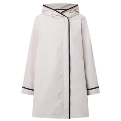 Contrast-Trim Parka Jacket