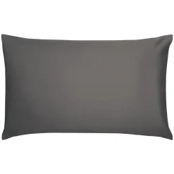 Cotton Sateen Standard Pillowcase Pair Charcoal