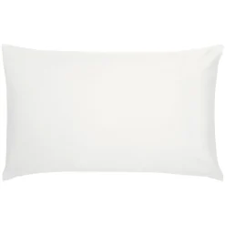 Cotton Sateen Standard Pillowcase Pair White