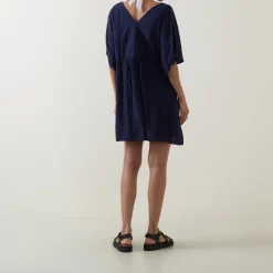 Crinkle Textured Mini Dress