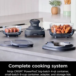 CRISPi 4-in-1 Portable Glass Air Fryer Cyber Space
