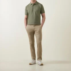 Crocodile Logo Slim Chinos