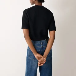 Cropped Knit Cardigan