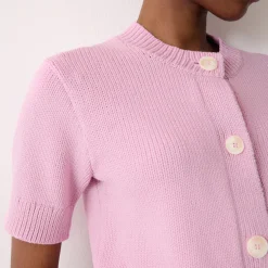 Cropped Knit Cardigan