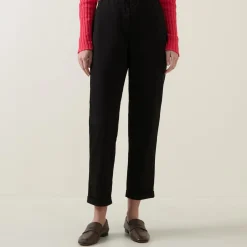 Cropped Slim-Leg Trousers