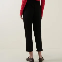 Cropped Slim-Leg Trousers