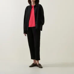 Cropped Slim-Leg Trousers