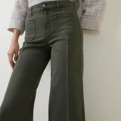 Cropped Wide Leg Jeans